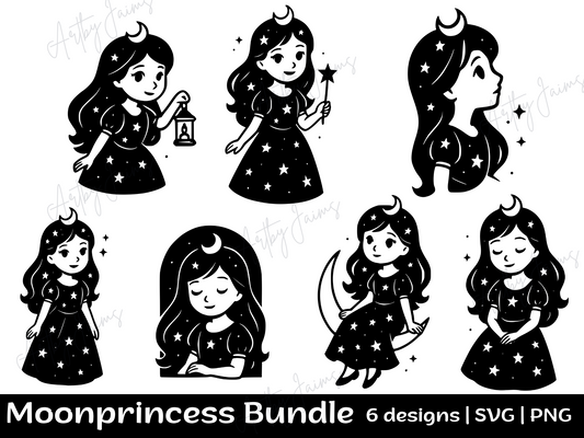 Moon Princess SVG – 7 Magical Girl Designs